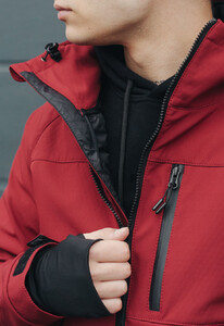 Фото - Бордовая мужская куртка Staff soft shell ny bordo - Men box