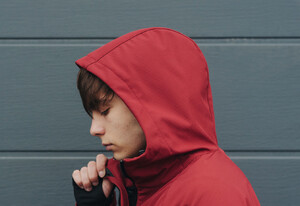 Фото - Бордовая мужская куртка Staff soft shell ny bordo - Men box