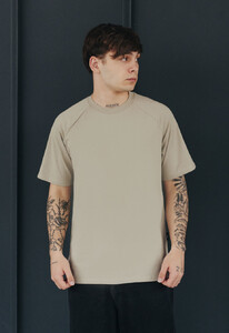 Фото - Однотонная бежевая футболка Staff basic beige gray - Men box