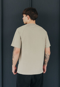 Фото - Однотонная бежевая футболка Staff basic beige gray - Men box