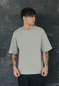 Фото - Футболка сіра оверсайз Staff gray oversize - Men box