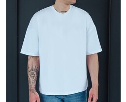Фото - Футболка белая базовая Staff white basic oversize - Men box