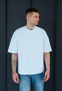 Фото - Футболка белая базовая Staff white basic oversize - Men box