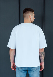 Фото - Футболка белая базовая Staff white basic oversize - Men box