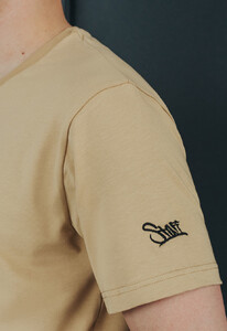 Фото - Футболка бежевая с логотипом Staff beige logo - Men box