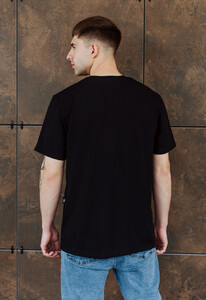 Фото - Чорна однотонна футболка Staff black basic - Men box