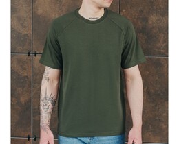 Фото - Однотонная футболка цвета хаки Staff basic khaki - Men box