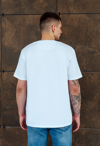 Фото - Белая однотонная футболка Staff white basic - Men box