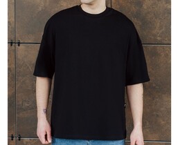 Фото - Футболка черная однотонная Staff black basic oversize - Men box