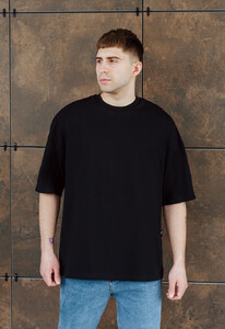 Фото - Футболка черная однотонная Staff black basic oversize - Men box