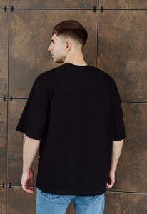 Фото - Футболка черная однотонная Staff black basic oversize - Men box