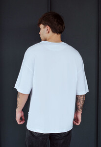 Фото - Мужская базовая футболка Staff white oversize - Men box