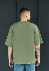 Фото - Футболка чоловіча оверсайз Staff green oversize - Men box