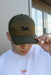 Фото - Літня кепка-тракер кольору хакі Staff khaki logo - Men box