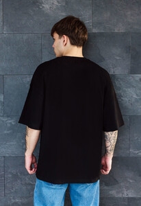 Фото - Черная футболка оверсайз Staff corruption oversize - Men box