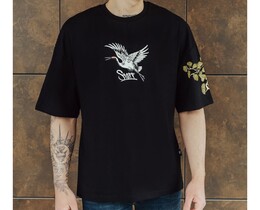 Фото - Мужская оверсайз футболка Staff stork & logo oversize - Men box