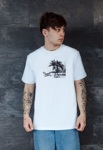 Фото - Белая футболка с пальмами Staff palms & logo - Men box