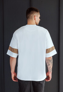 Фото - Біла оверсайз футболка Staff pu logo oversize - Men box