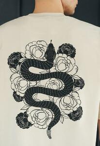 Фото - Оверсайз футболка со змеей Staff logo & snake oversize - Men box