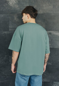 Фото - Бирюзовая оверсайз футболка Staff turquoise basic oversize - Men box