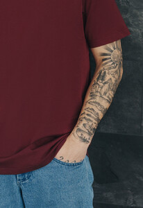Фото - Футболка бордового цвета Staff bordo basic - Men box