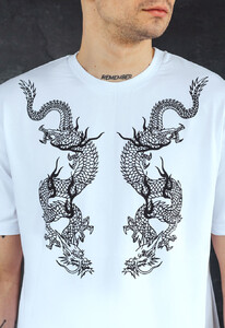 Фото - Футболка белая с драконами Staff dragons - Men box