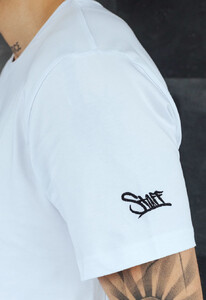 Фото - Футболка с вышитым лого Staff white logo - Men box