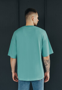 Фото - Футболка оверсайз бирюзовая Staff turquoise oversize - Men box