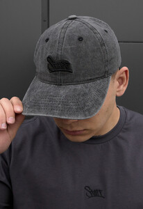 Фото - Темно-серая кепка тракер Staff dark gray logo - Men box