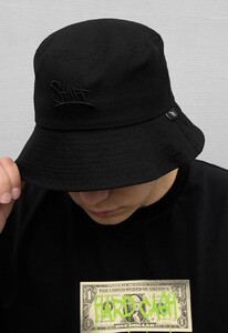 Фото - Однотонна чорна панама Staff all black logo - Men box