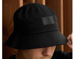 Фото - Однотонна чорна панама Staff black - Men box