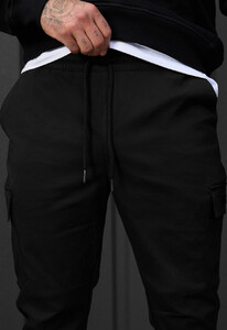 Фото - Штани чорного кольору Staff cargo copp black - Men box