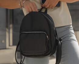 Фото - Женский рюкзак из экокожи Staff vol leather black - Men box