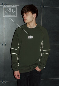 Фото - Свитшот цвета хаки с логотипом Staff tot khaki - Men box