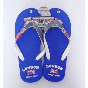 Фото - Чоловічі в'єтнамки для пляжу Super Gear синього кольору - Men box