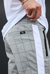 Фото - Повсякденні штани із лампасами Staff line gray - Men box