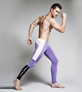 Фото - Чоловічі легінси SuperBody. Колір фіолетовий. Артикул: 32-0030 - Men box
