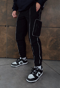 Фото - Штаны с накладным карманом Staff cargo fut spandex - Men box