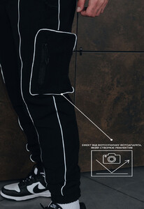 Фото - Штаны с накладным карманом Staff cargo fut spandex - Men box
