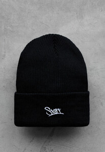 Фото - Черная шапка с белым логотипом Staff black logo - Men box