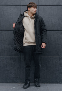 Фото - Удлиненная зимняя парка Staff gr black - Men box