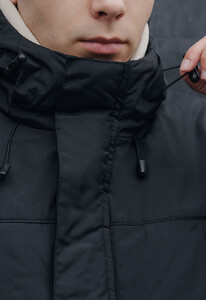 Фото - Удлиненная зимняя парка Staff gr black - Men box