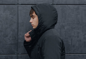 Фото - Удлиненная зимняя парка Staff gr black - Men box