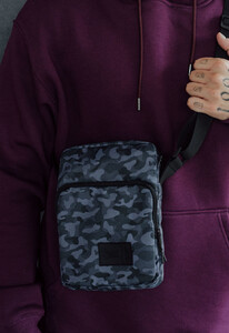 Фото - Сумка барсетка через плечо Staff camo gray - Men box