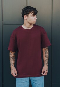 Фото - Футболка бордовая Staff basic premium bordo oversize - Men box