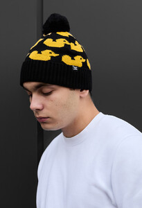 Фото - Шапка з принтом качечок Staff black & yellow pattern - Men box
