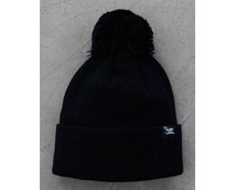 Фото - Чорна шапка з помпоном Staff black - Men box