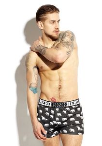 Фото - Мужские семейные трусы черного цвета Pink Hero - Men box