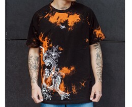 Фото - Футболка тай-дай Staff tay day logo & snake oversize - Men box