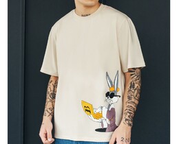 Фото - Футболка молочная оверсайз Staff bunny oversize - Men box